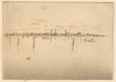 最初のベニス セットからのリトル ベニス (ベニス、一連の 12 のエッチング) 作： James Abbott McNeill Whistler