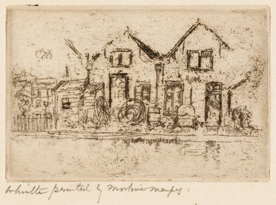 小さな車輪職人の店 作： James McNeill Whistler