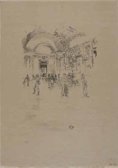 ロングギャラリー、ルーヴル 作： James Abbott McNeill Whistler