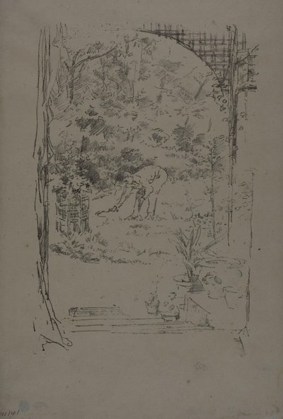 鎌を持つ男 作： James Abbott McNeill Whistler