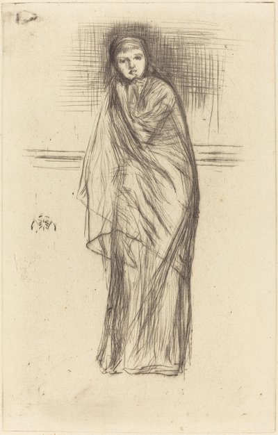 モデルの休息 作： James Abbott McNeill Whistler