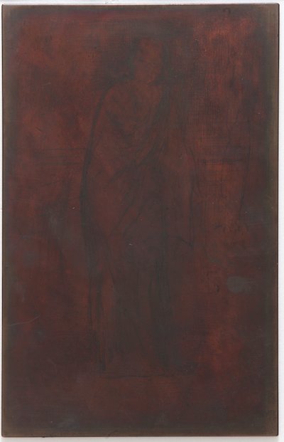 モデルの休息: 刷版/ブロック 作： James Abbott McNeill Whistler