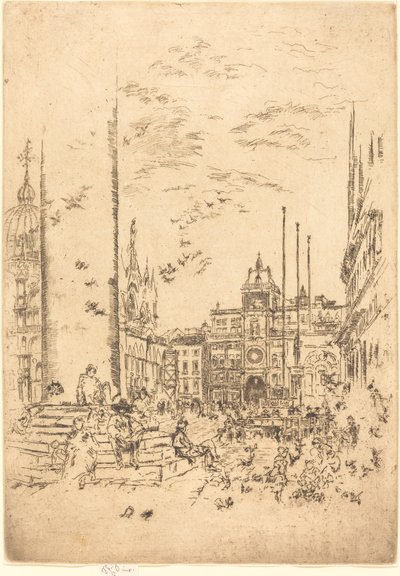 ピアツェッタ 作： James Abbott McNeill Whistler