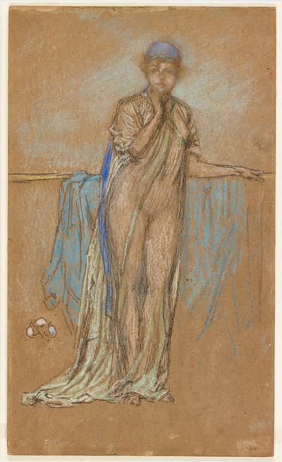 紫の帽子 作： James Abbott McNeill Whistler