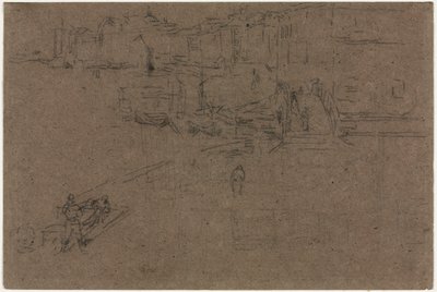 リヴァ、ヴェネツィア 作： James McNeill Whistler