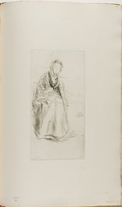 スコッチ・ウィドウ 作： James Abbott McNeill Whistler