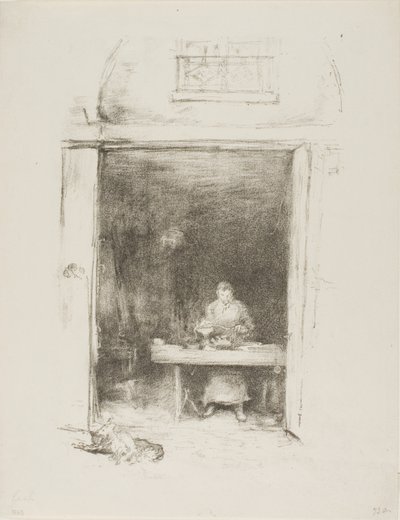 ザ・スミス、パッサージュ・デュ・ドラゴン 作： James Abbott McNeill Whistler