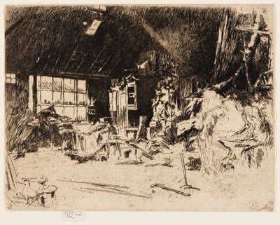 鍛冶屋 作： James Abbott McNeill Whistler