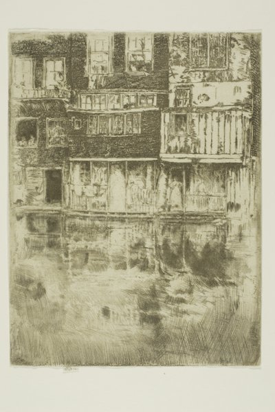 スクエアハウス、アムステルダム 作： James Abbott McNeill Whistler