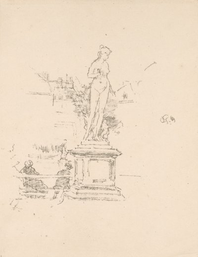 像、リュクサンブール公園 作： James McNeill Whistler