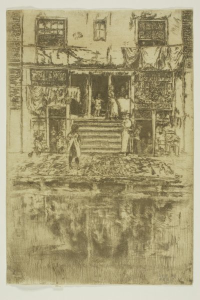 階段、アムステルダム 作： James Abbott McNeill Whistler