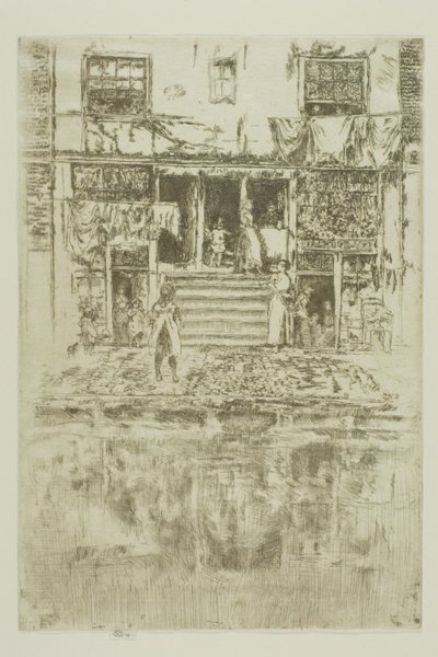 階段、アムステルダム 作： James Abbott McNeill Whistler
