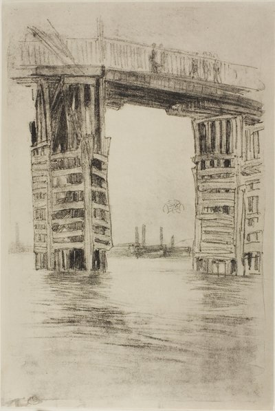 高い橋 作： James Abbott McNeill Whistler