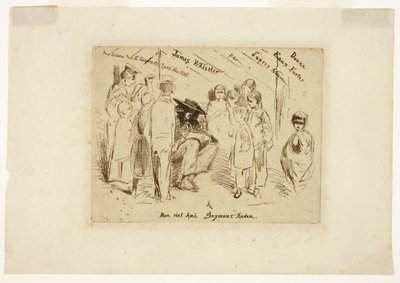 自然からの12のエッチング」のタイトルページ 作： James McNeill Whistler