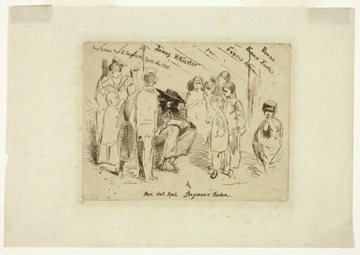 自然からの12のエッチング」のタイトルページ 作： James McNeill Whistler
