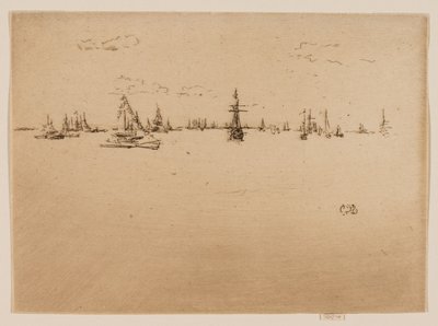 砲塔船 作： James McNeill Whistler