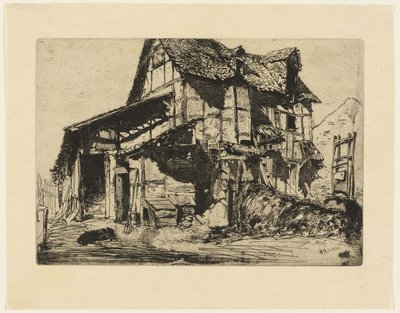 安全でない長屋 作： James Abbott McNeill Whistler