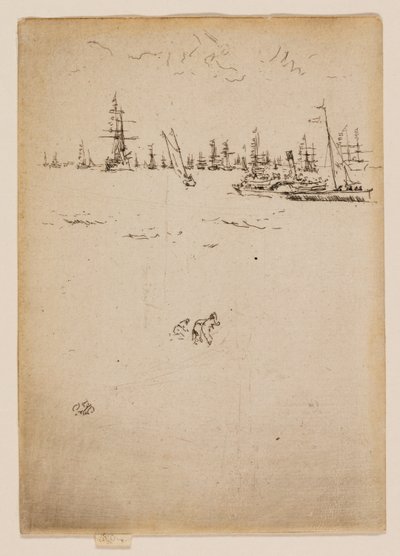 来客用ボート 作： James McNeill Whistler