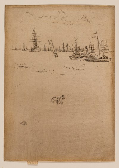 来客用ボート 作： James McNeill Whistler