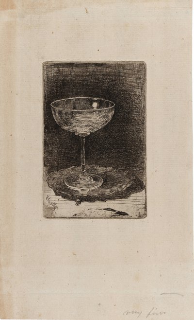 ワイングラス 作： James Abbott McNeill Whistler