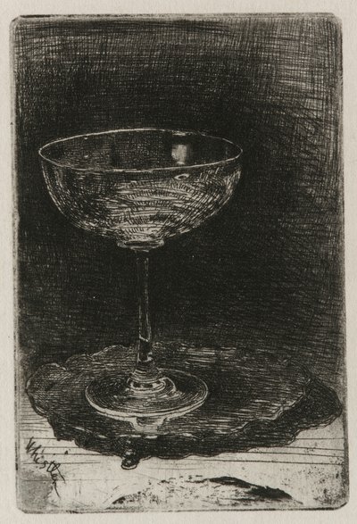 ワイングラス 作： James Abbott McNeill Whistler