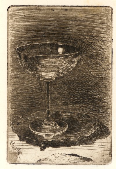 ワイングラス 作： James Abbott McNeill Whistler