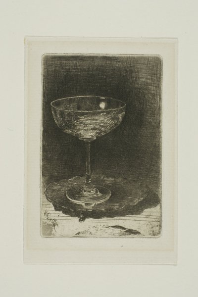 ワイングラス 作： James Abbott McNeill Whistler