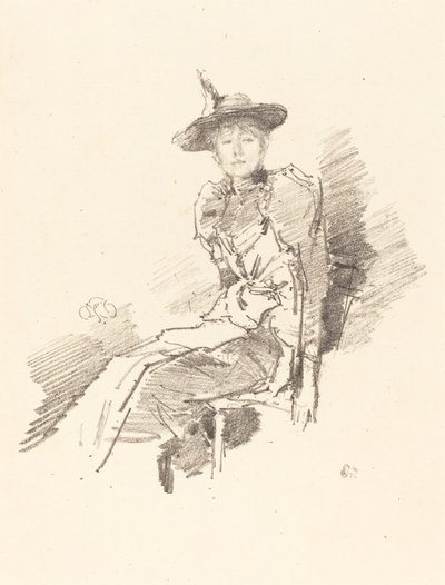 翼のある帽子 作： James Abbott McNeill Whistler