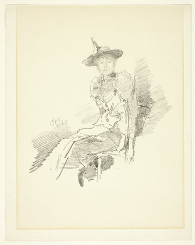 翼のある帽子 作： James Abbott McNeill Whistler