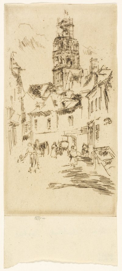Saint Antoine Tower、ロシュ 作： James Abbott McNeill Whistler