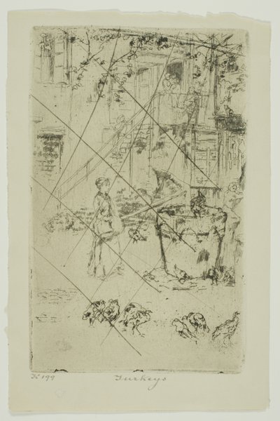 七面鳥 作： James Abbott McNeill Whistler