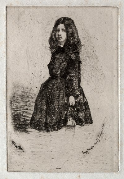 自然からの12のエッチング  アニー 作： James McNeill Whistler