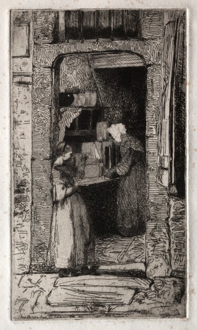 自然からの12のエッチング  ムタルの行進 作： James McNeill Whistler