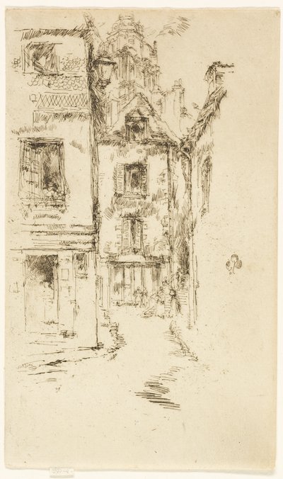 大聖堂の下、ブロワ 作： James Abbott McNeill Whistler