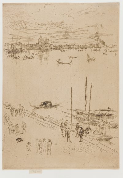 アップライト ベニス 作： James Abbott McNeill Whistler