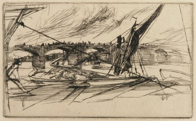 ボクスホール橋 作： James Abbott McNeill Whistler