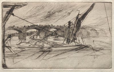 ヴォクスホール・ブリッジ 作： James McNeill Whistler