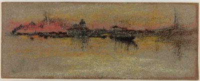 ヴェネツィア：リアルト橋の日の出 作： James Abbott McNeill Whistler