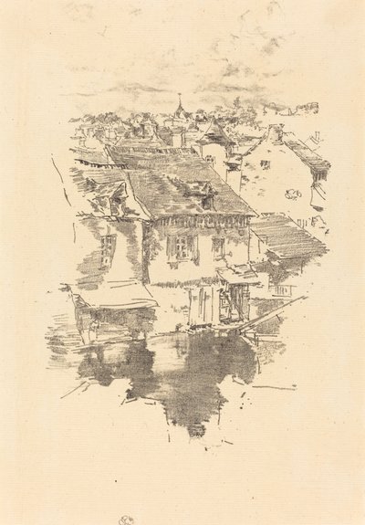 ヴィトレ：運河 作： James Abbott McNeill Whistler