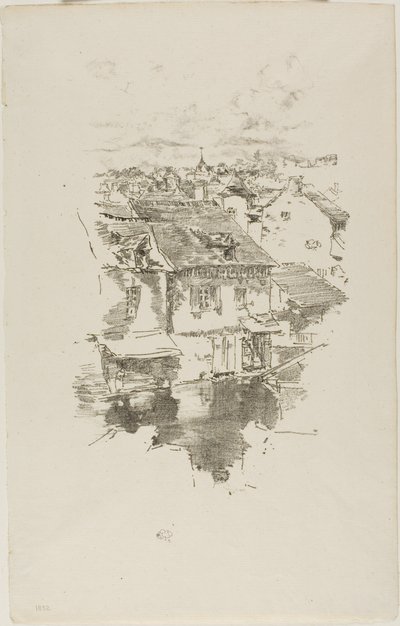 ヴィトレ：運河 作： James Abbott McNeill Whistler