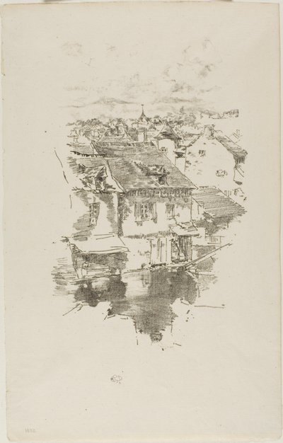 ヴィトレ：運河 作： James McNeill Whistler