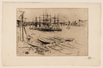 ワッピング - プール 作： James Abbott McNeill Whistler