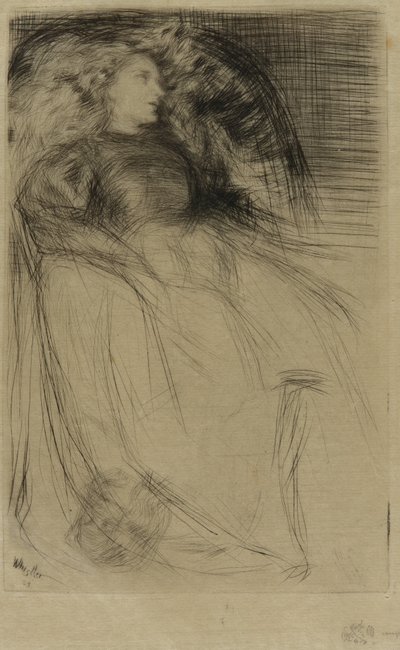 疲れた 作： James Abbott McNeill Whistler
