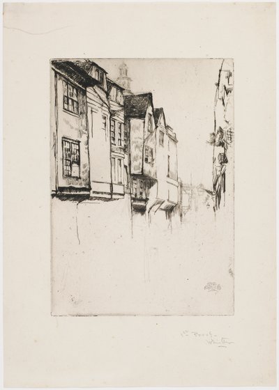 グレート・ストリート、ロンドン 作： James Abbott McNeill Whistler