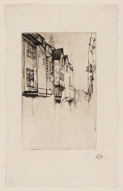 グレート・ストリート、ロンドン 作： James Abbott McNeill Whistler