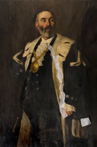 ヒュー・バリンゴール学長 (1840-1910) 作： James Michael Brown