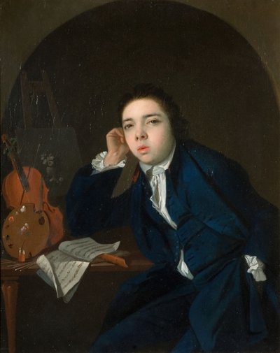 自画像、1766年。 作： James Millar
