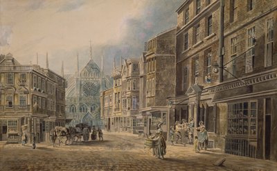 ロンドン、オールドトスルSt.Leading to Westminster Abbey、1776 作： James Miller