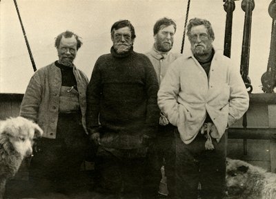 「ニムロド号に乗ったサザン パーティー」、1909 年 作： James Murray