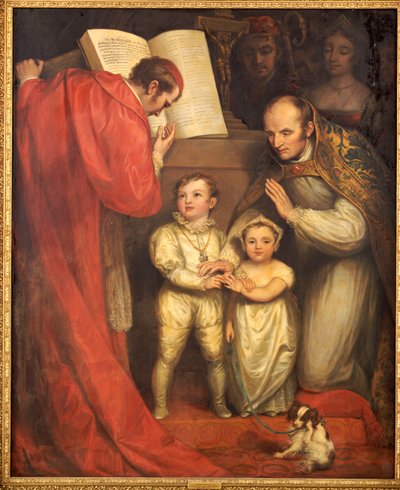 ヨーク公、シュルーズベリーのリチャードとアン・モーブレイ夫人の結婚、1820年 作： James Northcote
